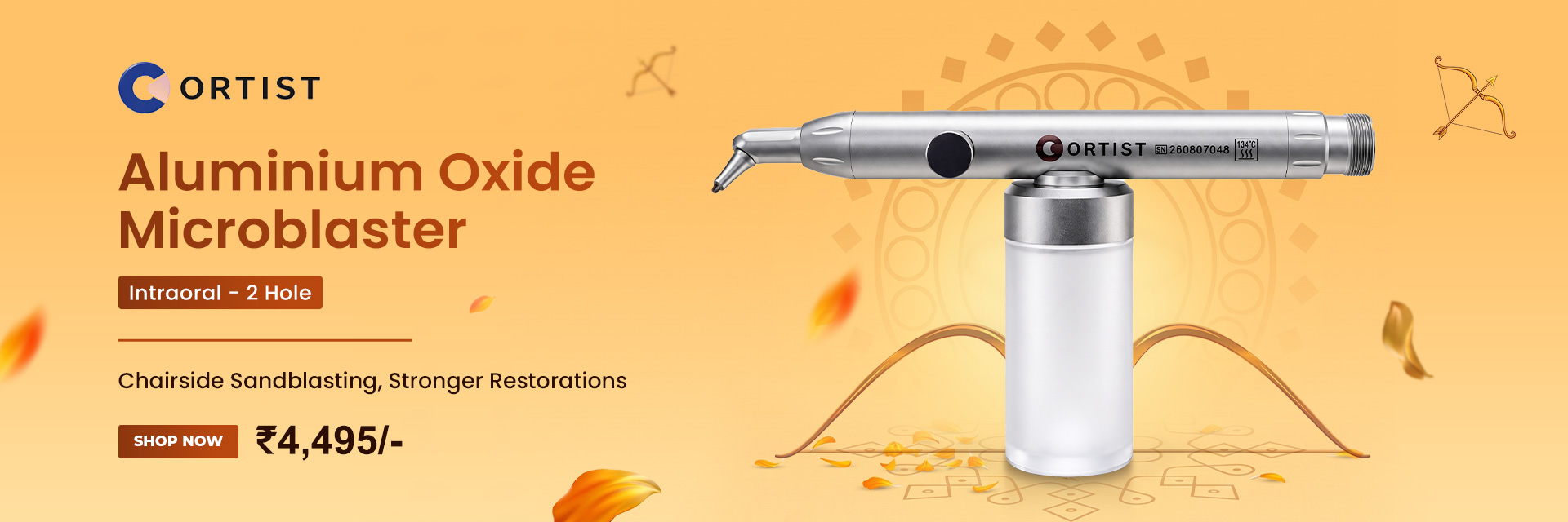 Ortist Intraoral Aluminium Oxide Microblaster 2-Hole