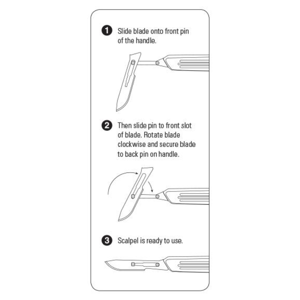 GDC Scalpel Handle With Scale - No. 3 (12.5cm) (10-130-03e)