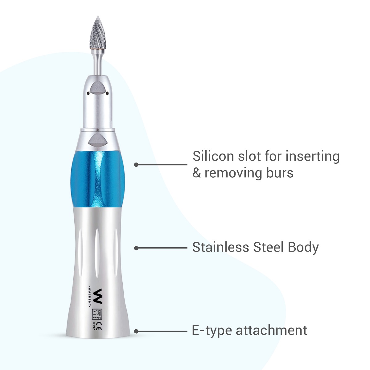 Waldent Airmotor Set With Straight And Contra Handpiece