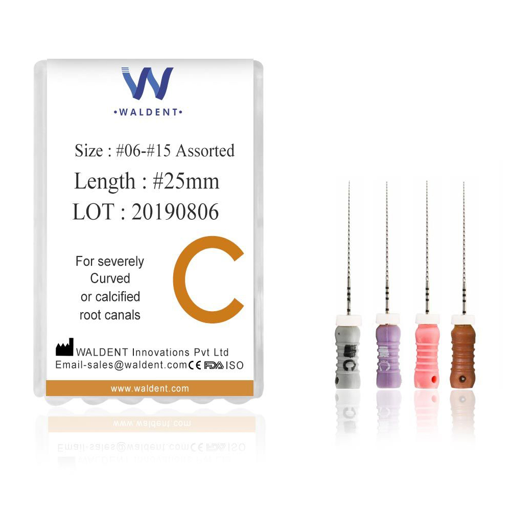 Waldent C File 25mm Assorted #6-15