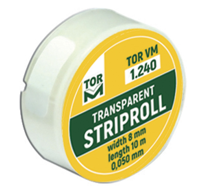 Tor Vm Transparent Striproll (8mm wide, 10m length) Round No. 1.240
