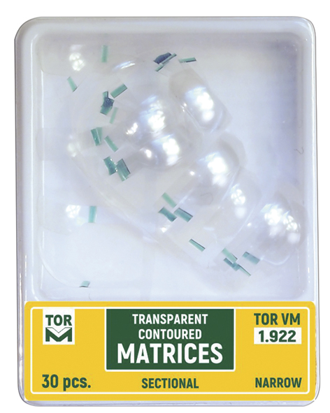 Tor Vm Transparent Sectional Contoured Matrices Narrow  (30pcs) No.1.922
