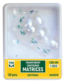 Tor Vm Transparent Sectional Contoured Matrices Narrow (30pcs) No.1.922