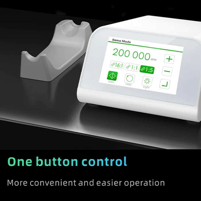 Woodpecker MT2 Dental Brushless Electric Motor With 1:5 LED Contra Angle Handpiece