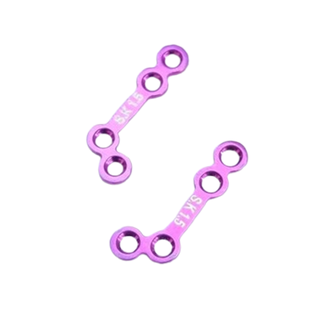 SK Surgicals Titanium Mini Bone Plates L Shape 120° With Gap - 1.5mm