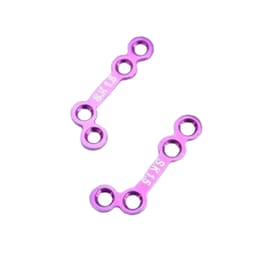 SK Surgicals Titanium Mini Bone Plates L Shape 120° With Gap - 1.5mm - 3