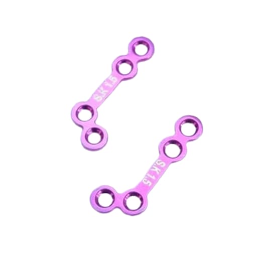 SK Surgicals Titanium Mini Bone Plates L Shape 120° With Gap - 1.5mm