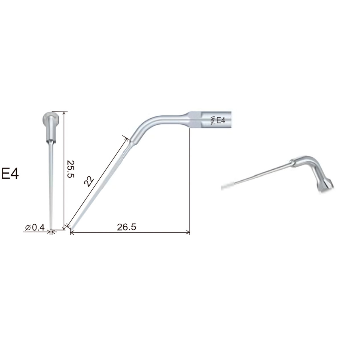 Woodpecker Scaler Tip E4 for UDS & EMS Scalers