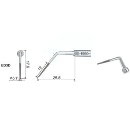 Woodpecker Scaler Tip ED3D for DTE & Satelec Scalers - 3
