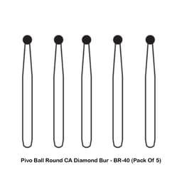 Pivo Ball Round Contra-angle Diamond Bur CA - BR-40 (Pack Of 5)