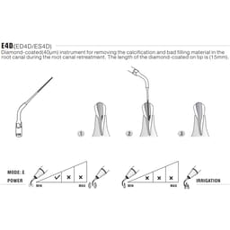 Woodpecker Scaler Tip E4D for UDS & EMS Scalers - 4