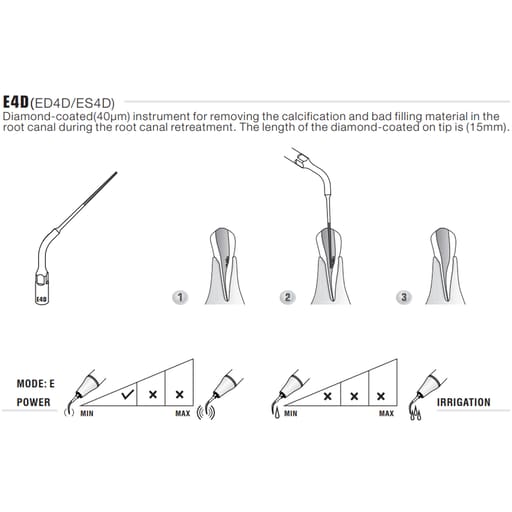 Woodpecker Scaler Tip E4D for UDS & EMS Scalers