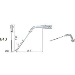 Woodpecker Scaler Tip E4D for UDS & EMS Scalers - 3