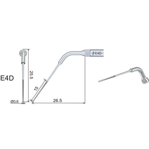 Woodpecker Scaler Tip E4D for UDS & EMS Scalers