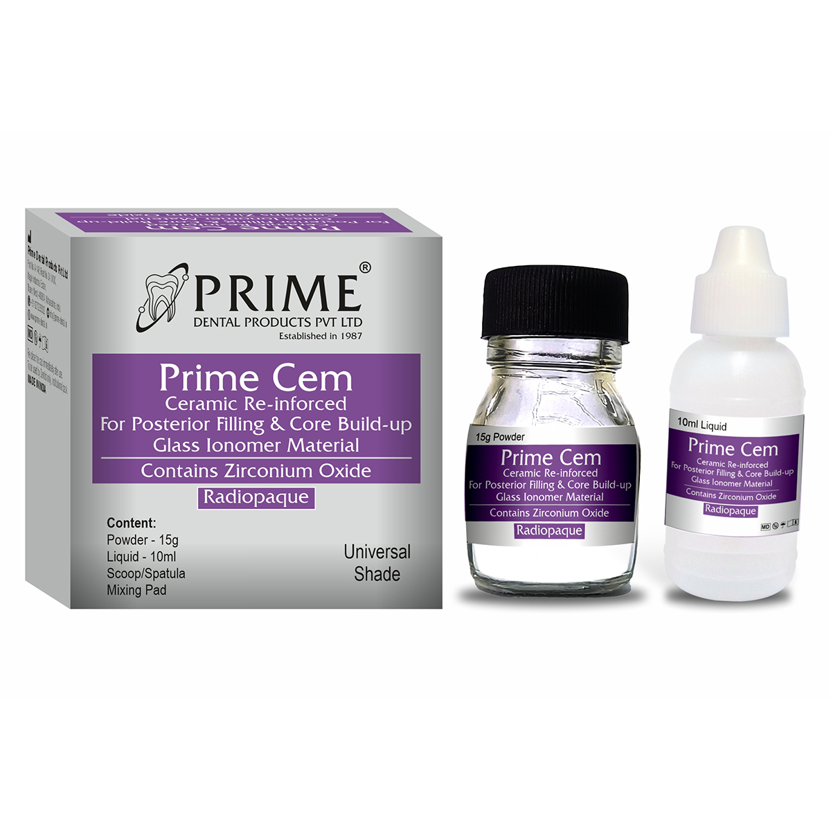 Prime Dental Prime Cem Ceramic Reinforced Glass Ionomer Cement