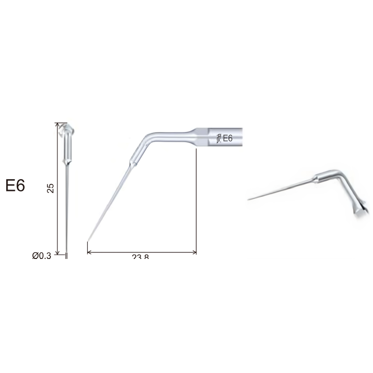 Woodpecker Scaler Tip E6 for UDS & EMS Scalers