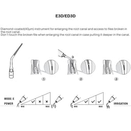 Woodpecker Scaler Tip ED3D for DTE & Satelec Scalers - 4