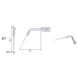 Woodpecker Scaler Tip E7 for UDS & EMS Scalers - 3