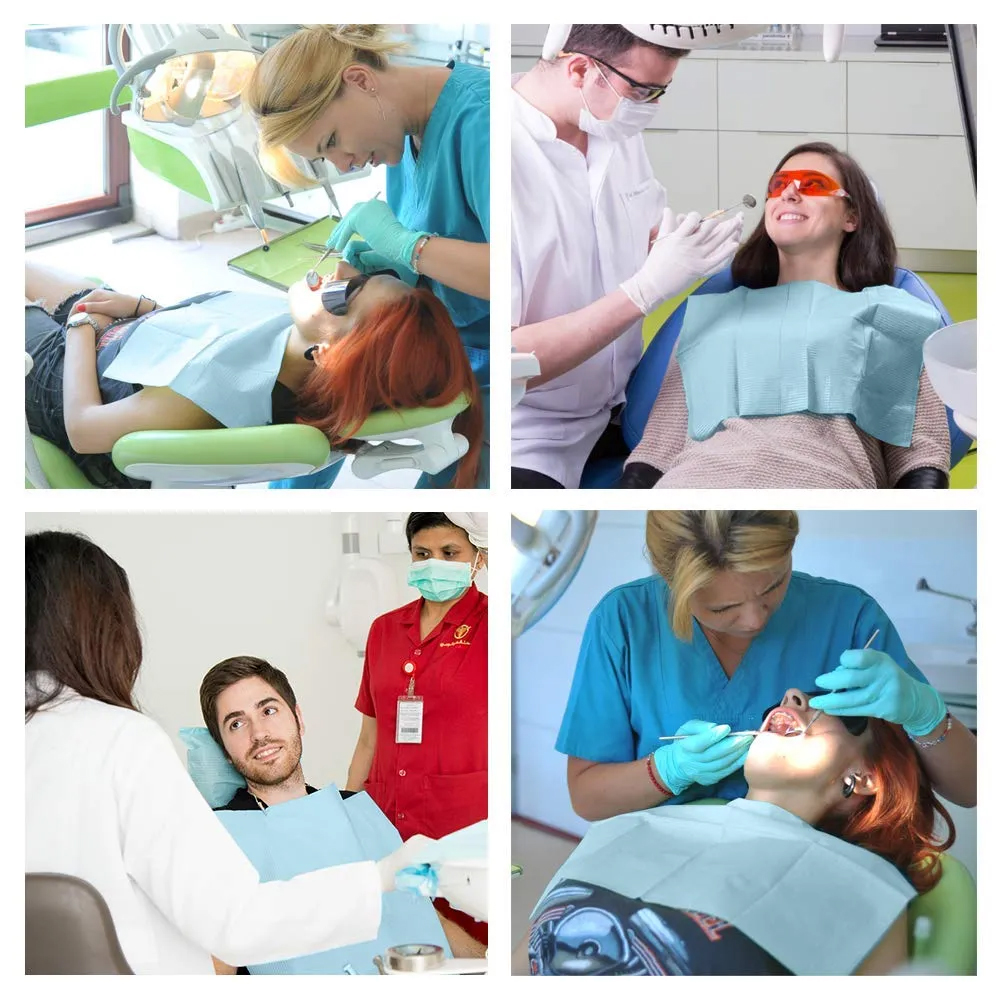 ET Dental Patient Bibs - Green