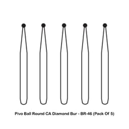 Pivo Ball Round Contra-angle Diamond Bur CA - BR-46 (Pack Of 5)