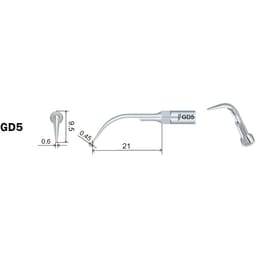 Woodpecker Scaler Tip GD5 for DTE & Satelec Scalers - 3