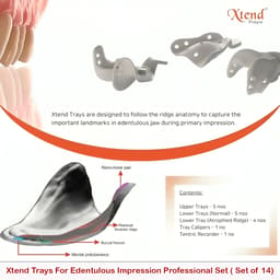 Delta Xtend Trays For Edentulous Impression Professional Set ( Set of 14) - 3