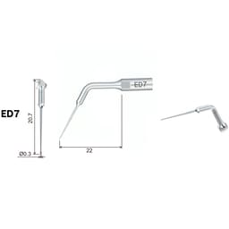 Woodpecker Scaler Tip ED7 for DTE & Satelec Scalers - 3