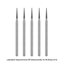 Labodent Tapered Cone Straight Handpiece Diamond Burs (Pack of 5) - 2