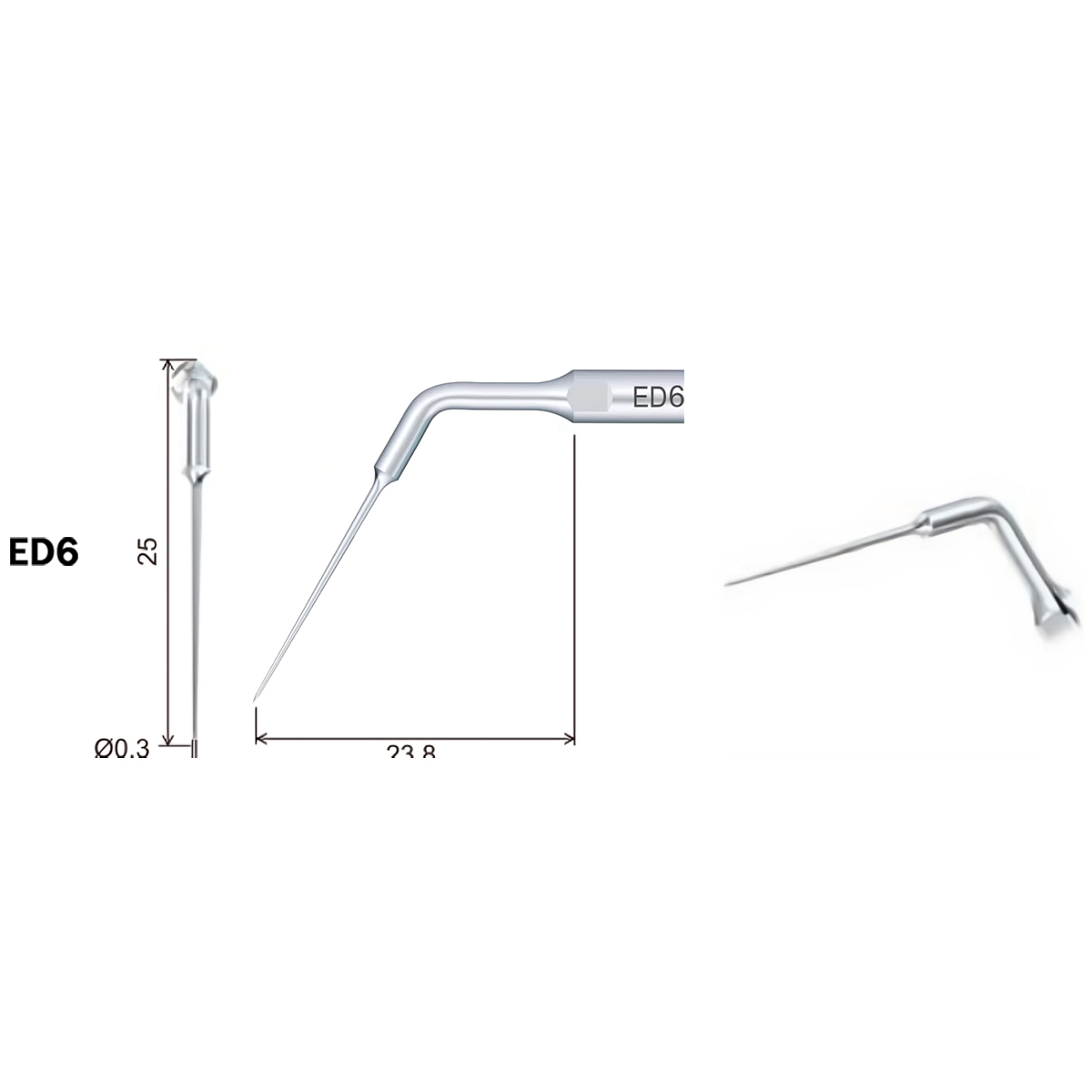 Woodpecker Scaler Tip ED6 for DTE & Satelec Scalers