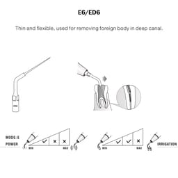 Woodpecker Scaler Tip ED6 for DTE & Satelec Scalers - 4