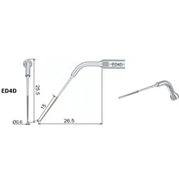 Woodpecker Scaler Tip ED4D for DTE & Satelec Scalers - 3