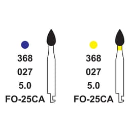 Pivo Flame Ogival End Contra-angle Diamond Burs CA - FO- (Pack Of 5) - 3