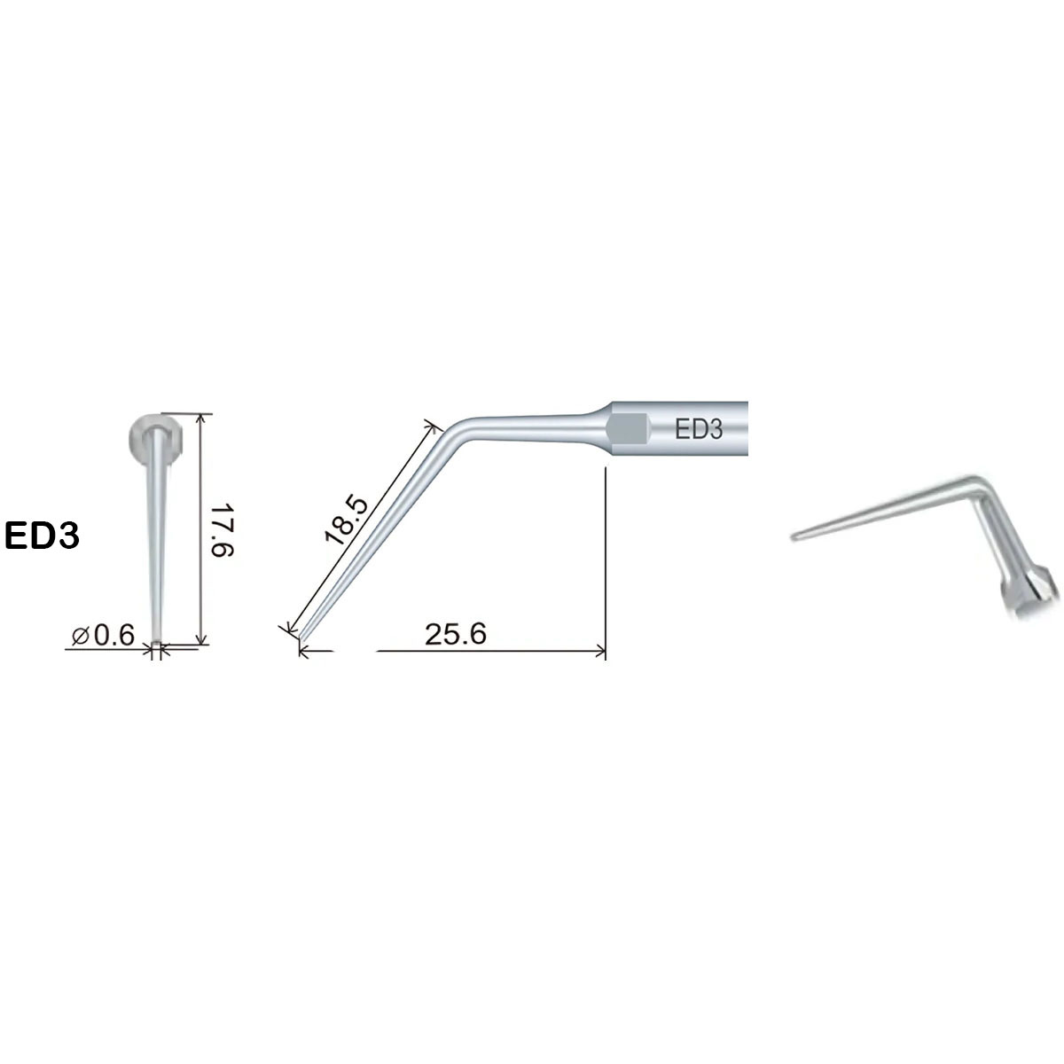 Woodpecker Scaler Tip ED3 for DTE & Satelec Scalers