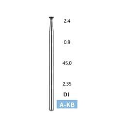 Labodent Double Inverted Cone HP Diamond Bur A-KB (Pack of 5) - 4