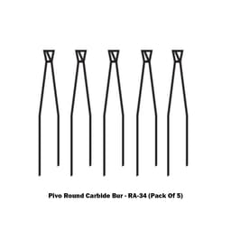 Pivo Round Carbide Contra-angle Burs - RA (Pack Of 5) - 12