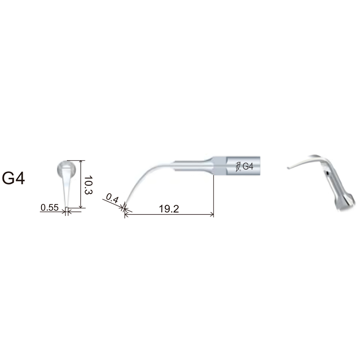 Woodpecker Scaler Tip G4 for UDS & EMS Scalers