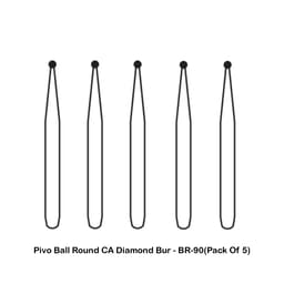 Pivo Ball Round Contra-angle Diamond Bur CA - BR-90(Pack Of 5)