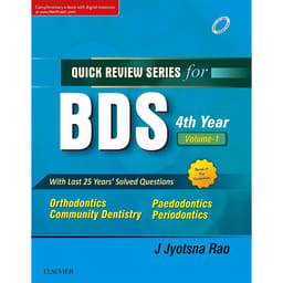 Quick Review Series for BDS 4th Year - Vol. 1 (ISBN: 248805)