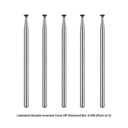Labodent Double Inverted Cone HP Diamond Bur A-KB (Pack of 5) - 3