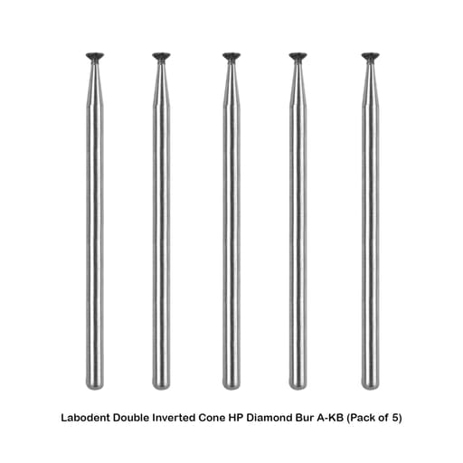 Labodent Double Inverted Cone HP Diamond Bur A-KB (Pack of 5)