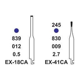 Pivo Extra Shape Contra-angle Diamond Burs CA - EX (Pack Of 5) - 3