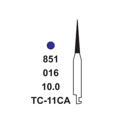 Pivo Taper Conical End Contra-angle Diamond Bur CA - TC-11 (Pack Of 5) - 3