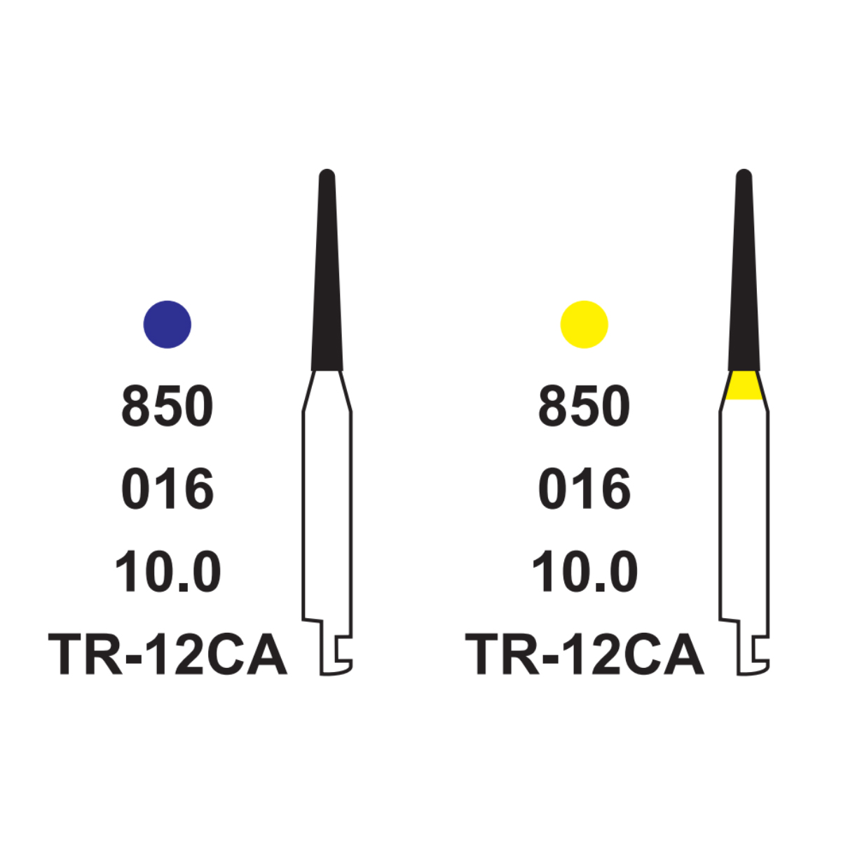Pivo Taper Round End Contra-angle Diamond Burs CA - TR (Pack Of 5)