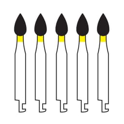 Pivo Flame Ogival End Contra-angle Diamond Bur CA - FO-25EF (Pack Of 5)