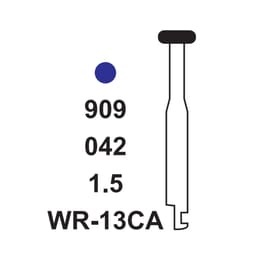 Pivo Wheel Round Contra-angle Diamond Bur CA - WR-13 (Pack Of 5) - 4