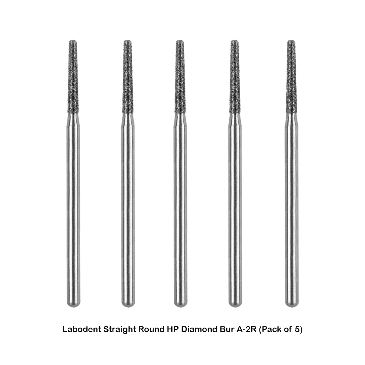 Labodent Straight Round HP Diamond Bur A-2R (Pack of 5)