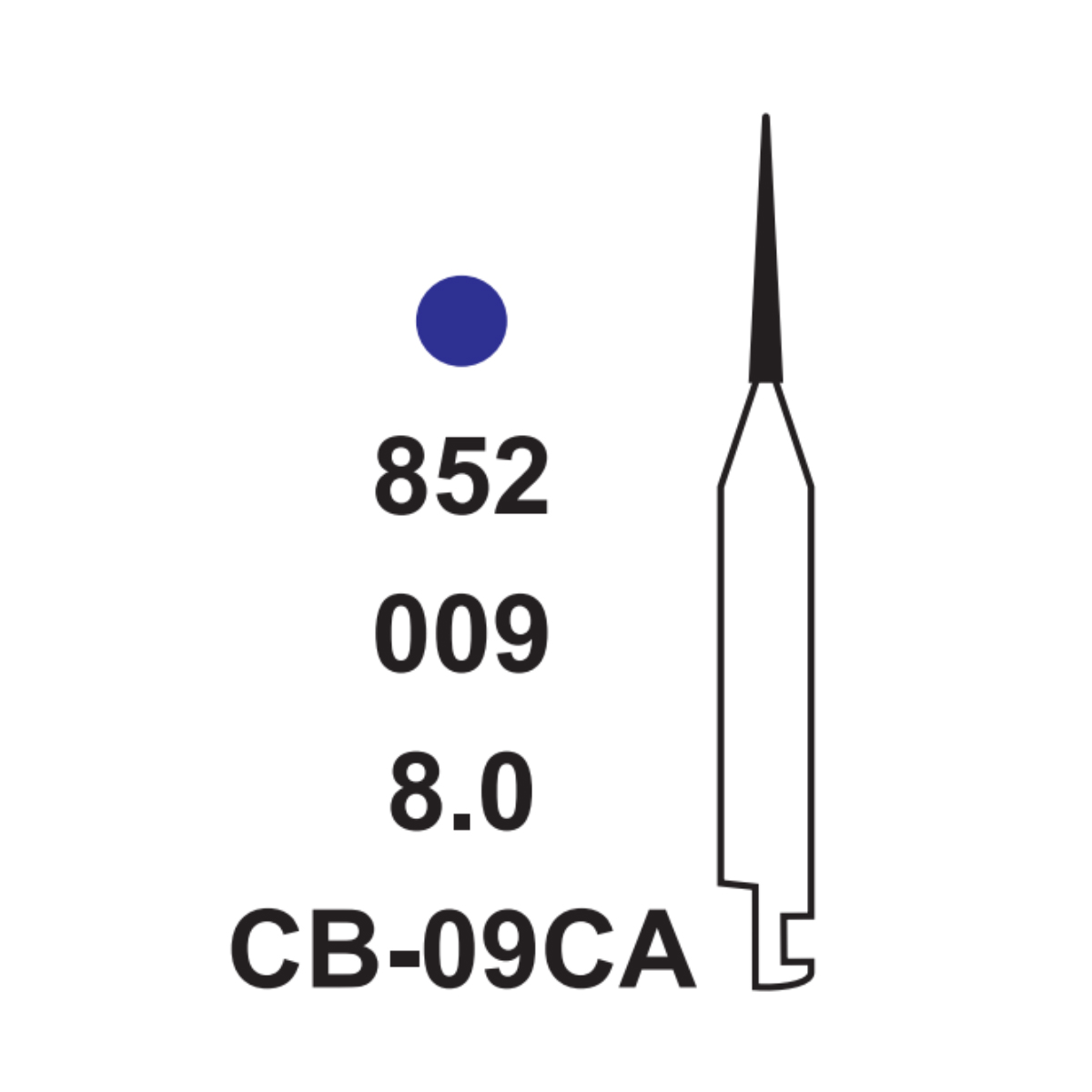 Pivo Contact Breaking Contra-angle Diamond Bur CA - CB09 (Pack Of 5)