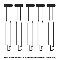 Pivo Wheel Round Contra-angle Diamond Bur CA - WR-13 (Pack Of 5) - 3
