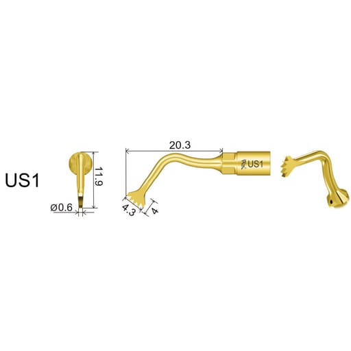 Woodpecker Piezo Bone Surgery Tip - US1