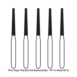 Pivo Taper Flat End Contra-angle Diamond Bur CA - TF-11 (Pack Of 5)